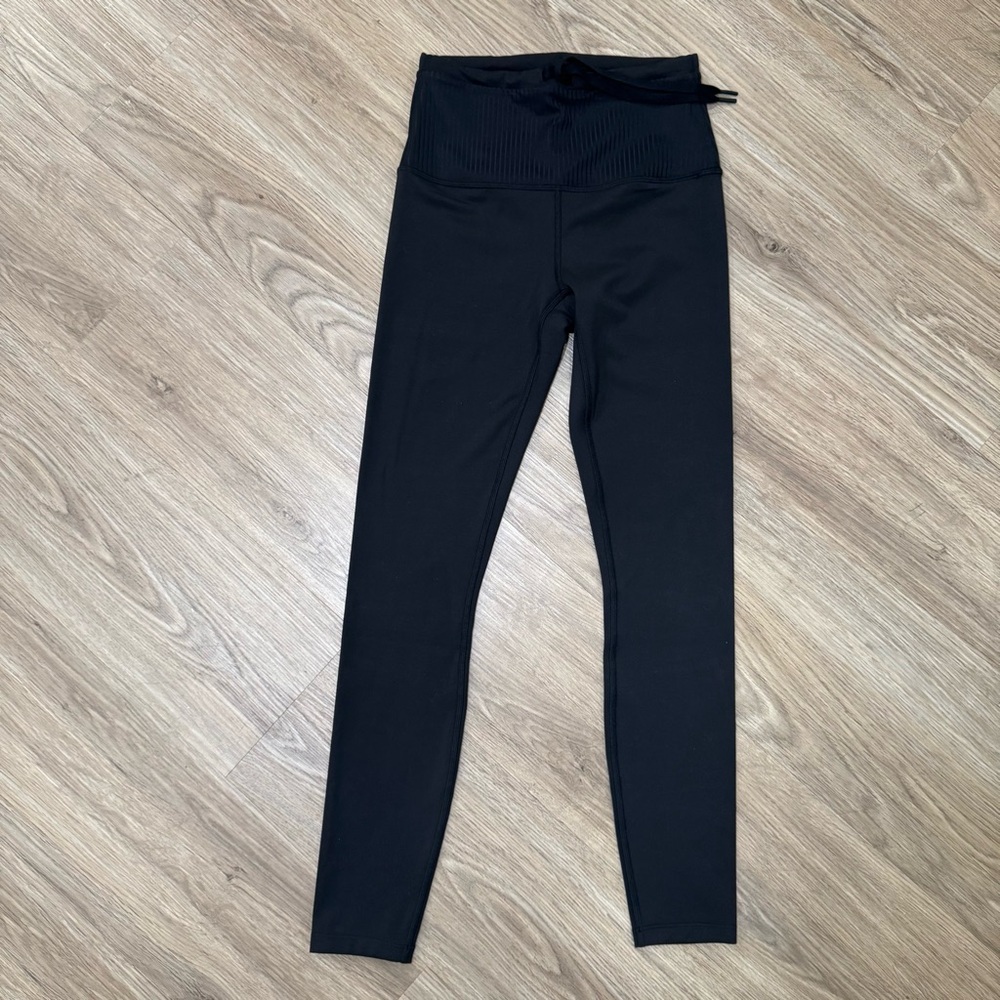 prAna High-Rise Ribbed Waistband Leggings – Black – New w/ Partial Tags - Picture 3 of 9
